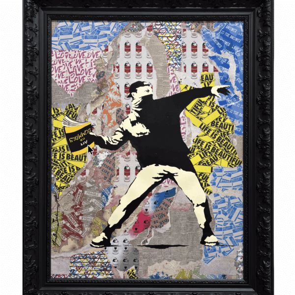 Banksy thrower, 2024