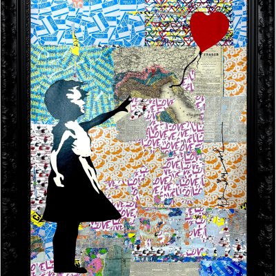 Balloon girl encadré